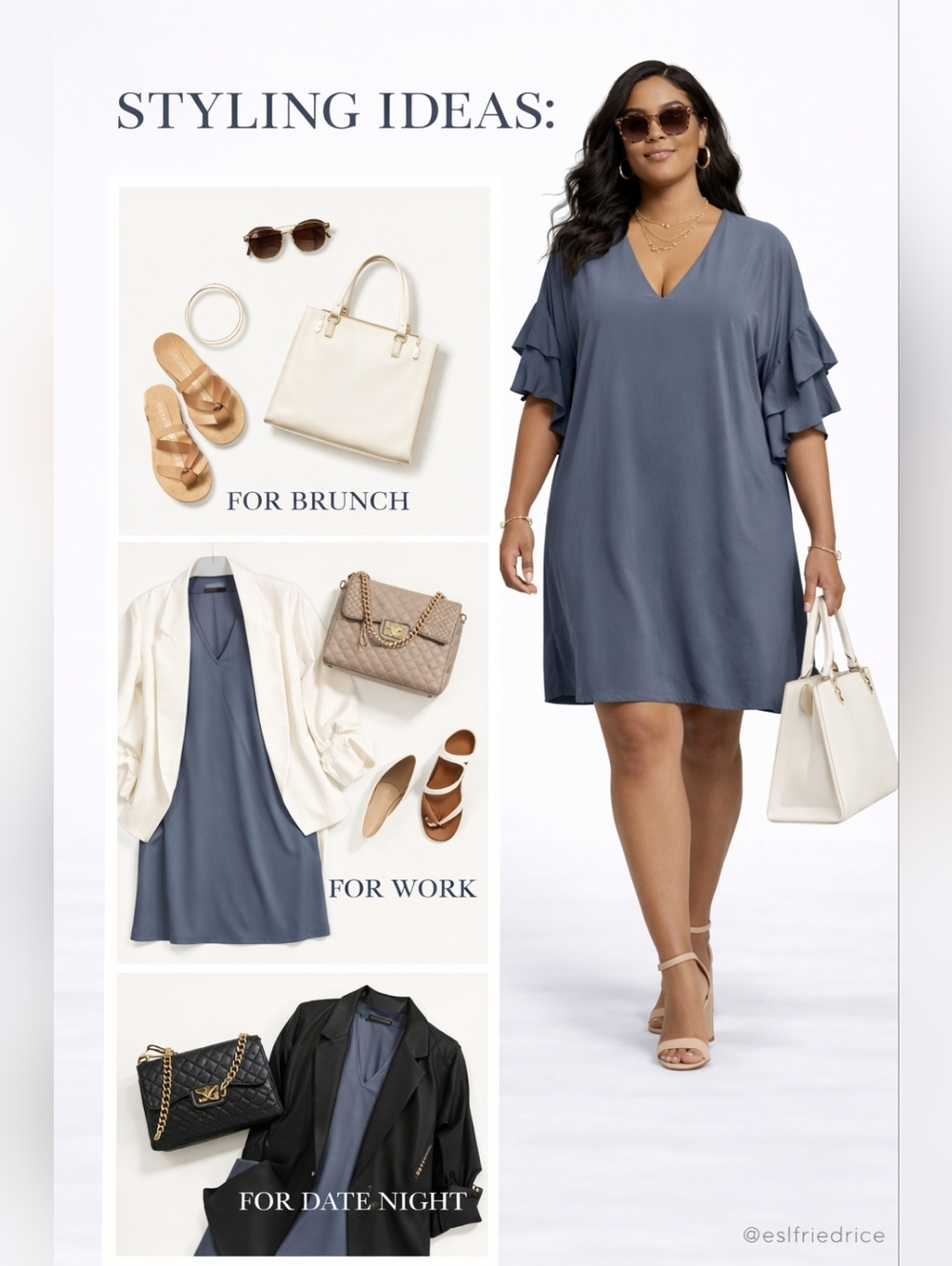 City Chic Double Frill Dress Size XL/22